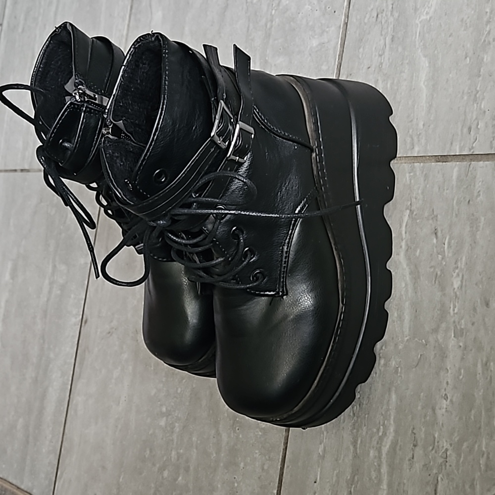 Demonia Black Platform Boots